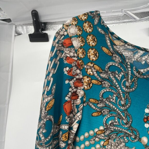 Dream Dance Womens Shift Dress 3/4 Sleeve Colorful Size Small - Picture 5 of 9